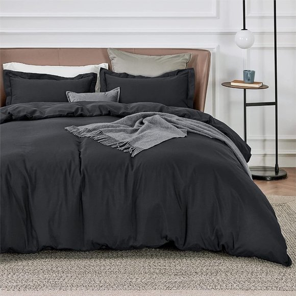 New Full or Queen Duvet Covers Queen Size - Soft Brushed Microfiber 3 Pieces wit